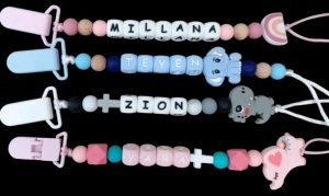 Personalised Silicone Pacifier Clip