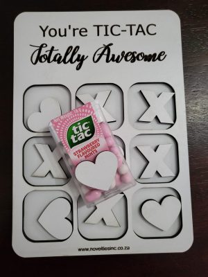 Personalised Wooden Tic Tac Toe Game