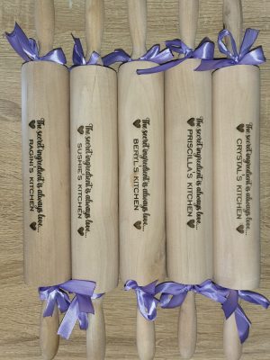 Personalised Engraved Wooden Rolling Pin