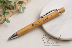 Personalised Engraved Bamboo Pens