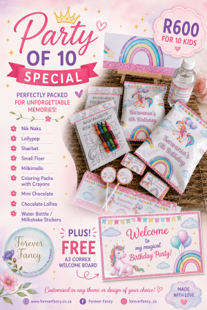 Kids Party Package – Party of 10