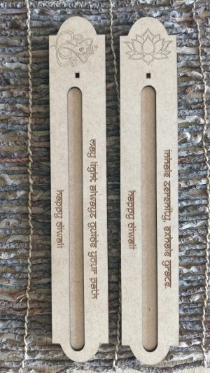 Personalised Engraved Wooden Incense Stick Holder
