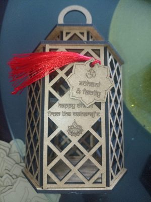 Wooden Diwali Lantern