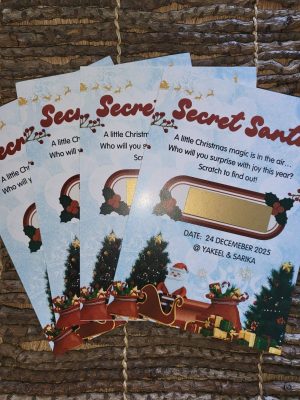 Secret Santa Scratch Cards