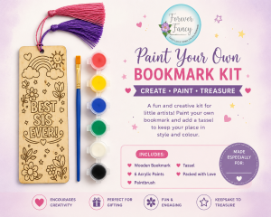 Raksha Bandhan Wooden Bookmark Paint Set – Creative Gift for Kids
